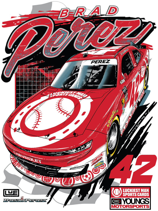 Brad Perez x Luckiest Man #42 Throwback Shirt